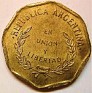 Argentine Peso - 1 Centavo - Argentina - 1992 - Brass - KM# 108 - Large value - 1